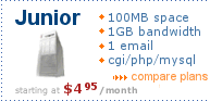 Junior hosting plan